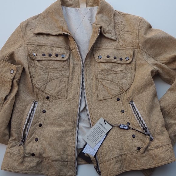 NWT - Sigillo Di Garanzia Italian Leather Jacket - Picture 4 of 6